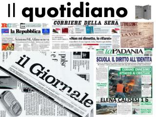 Il quotidiano