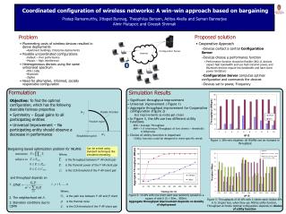 Coordinated configuration of wireless networks: A win-win approach based on bargaining