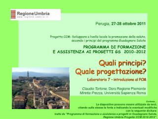 Perugia, 27-28 ottobre 2011