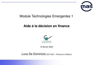 Module Technologies Emergentes 1