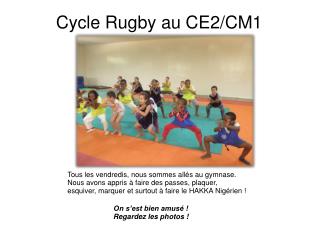 Cycle Rugby au CE2/CM1