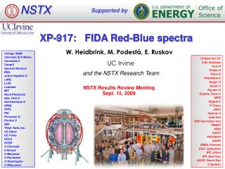 XP-917: FIDA Red-Blue spectra
