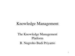 Knowledge Management