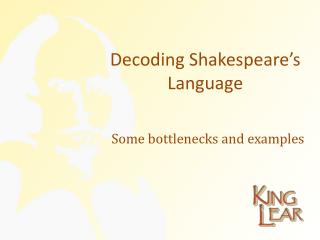 Decoding Shakespeare’s Language