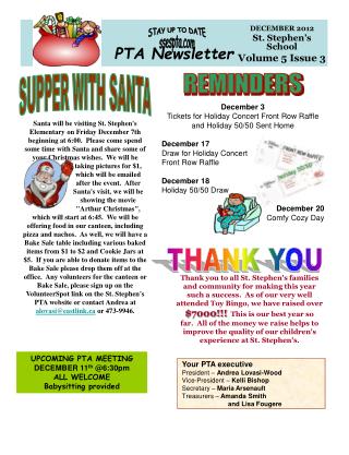 PTA Newsletter