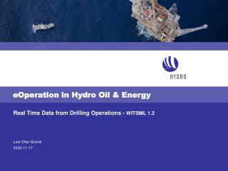 eOperation in Hydro Oil &amp; Energy