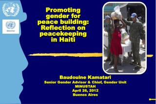 Promoting gender for peace building: Reflection on peacekeeping in Haiti