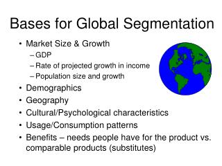 Bases for Global Segmentation