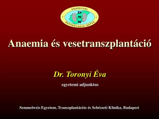 Anaemia és vesetranszplantáció