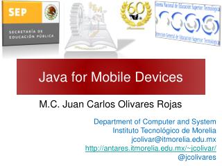 Java for Mobile Devices