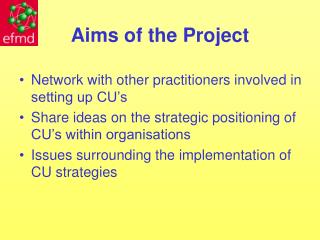 Aims of the Project