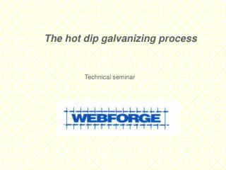 The hot dip galvanizing process