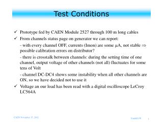 Test Conditions