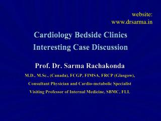 PPT - Cardiology Bedside Clinics Interesting Case Discussion PowerPoint ...