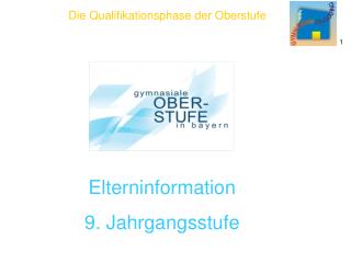 Elterninformation 9. Jahrgangsstufe