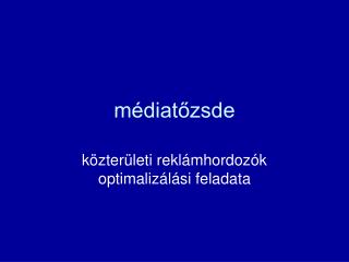 médiatőzsde