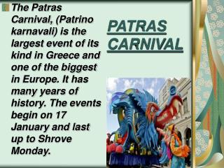 PATRAS CARNIVAL