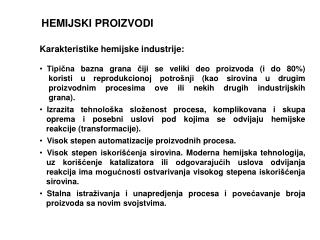 HEMIJSKI PROIZVODI