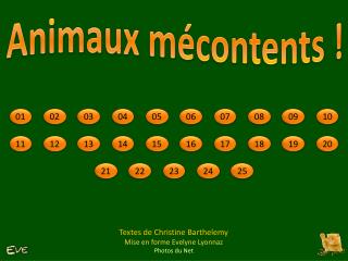 A nimaux mécontents !