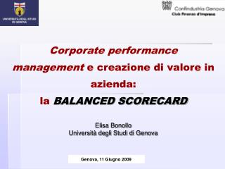 Corporate performance management e creazione di valore in azienda: la BALANCED SCORECARD