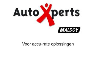 Voor accu-rate oplossingen