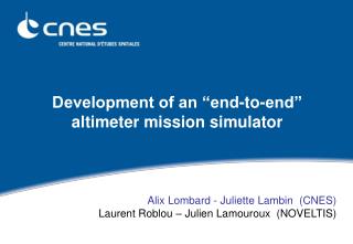 Development of an “end-to-end” altimeter mission simulator