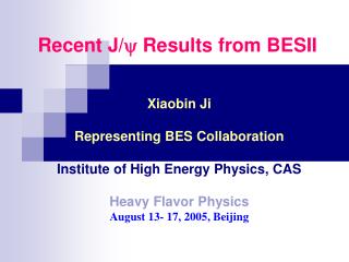 Recent J/  Results from BESII