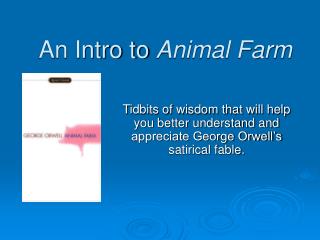 An Intro to Animal Farm