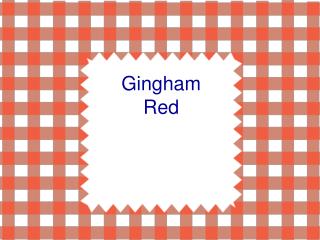 Gingham Red