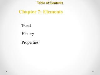 Chapter 7: Elements