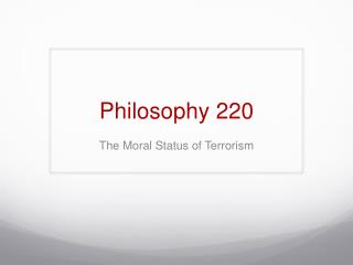 Philosophy 220