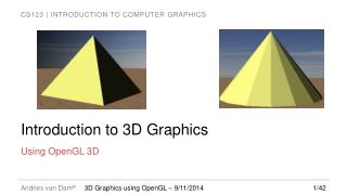 Introduction to 3D Graphics