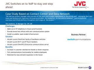 Case Study Based on Contact Center and Data Network