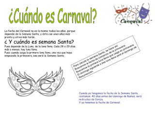 ¿Cuándo es Carnaval?