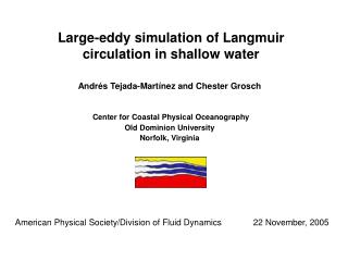 Large-eddy simulation of Langmuir circulation in shallow water