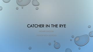 Catcher IN THE RYE