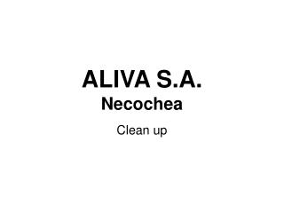 ALIVA S.A. Necochea