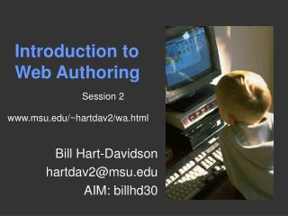 Introduction to Web Authoring