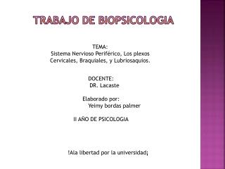 TRABAJO DE BIOPSiCOLOGIA