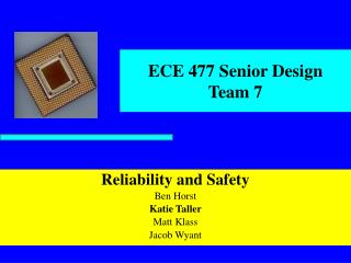 ECE 477 Senior Design Team 7