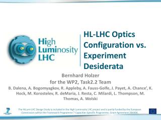 HL-LHC Optics Configuration vs. Experiment Desiderata
