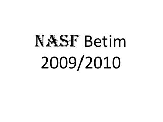 NASF Betim 2009/2010