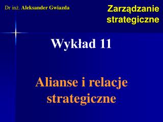 Zarządzanie strategiczne