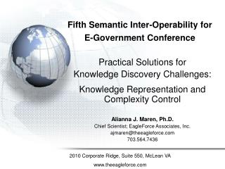 Fifth Semantic Inter-Operability for E-Government Conference