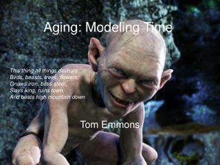 Aging: Modeling Time