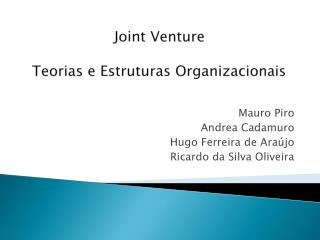 Joint Venture Teorias e Estruturas Organizacionais