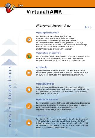 Electronics English, 2 ov