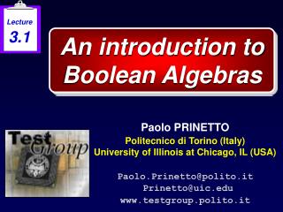 An introduction to Boolean Algebras