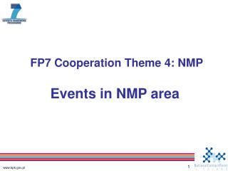 FP7 Cooperation Theme 4: NMP