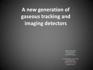 A new generation of gaseous tracking and imaging detectors
